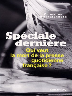 cover image of Spéciale dernière
